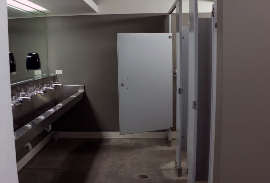 inside the men's washroom